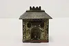 Traditional Antique Painted Cast Iron "Bank" Coin Bank (5)