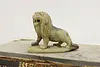 Chinese Hand Carved Soapstone Roaring Lion Sculpture (2)