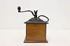 Farmhouse Antique Mahogany & Iron Coffee Mill or Grinder (8)