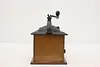 Farmhouse Antique Mahogany & Iron Coffee Mill or Grinder (9)