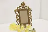 Victorian Antique Ornate Cast Iron Tabletop Picture Frame (2)