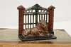 Guardian Lion Antique Painted Cast Iron Bookend (2)