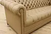 Chesterfield Vintage Tufted Leather Sofa or Couch (14)