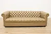 Chesterfield Vintage Tufted Leather Sofa or Couch (3)