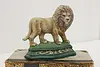 King of the Jungle Vintage Iron Lion Door Stop Sculpture (2)