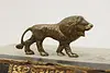 Brass Vintage Roaring Lion Sculpture (2)