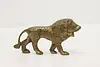 Brass Vintage Roaring Lion Sculpture (3)