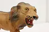 Roaring Lion Vintage Painted Leather Sculpture (3)