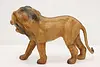 Roaring Lion Vintage Painted Leather Sculpture (6)