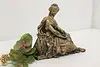 Greek Goddess Vintage Gilded Sculpture (2)