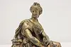 Greek Goddess Vintage Gilded Sculpture (3)