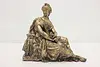 Greek Goddess Vintage Gilded Sculpture (4)