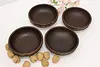 Set of 4 Vintage Walnut & Porcupine Quill Bowls & Candelabra (11)