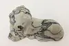 Carved Marble Statue Vintage Lion Sculpture (8)