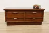 Midcentury Modern Vintage Walnut Cedar Chest or Trunk Lane (2)