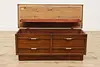 Midcentury Modern Vintage Walnut Cedar Chest or Trunk Lane (3)