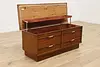 Midcentury Modern Vintage Walnut Cedar Chest or Trunk Lane (4)