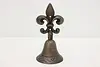 French Fleur de Lis Antique Patinated Iron Wall Door Bell (10)