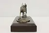 Wild Mustang Horses Bronze Sculpture on Walnut Base Shoop (8)