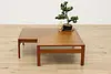 Midcentury Modern Vintage Teak Corner Coffee Table, Stuart (3)