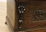 Italian Renaissance Antique Hall Bench Carved Dragons (22)