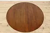 Midcentury Modern Vintage Walnut Dining Game Table Opens 80" (6)