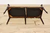 French Antique Carved Mahogany Hall Boudoir Bench New Fabric (9)