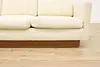 Midcentury Modern Vintage Danish Sofa or Couch, Teak Base (11)