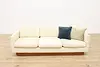 Midcentury Modern Vintage Danish Sofa or Couch, Teak Base (2)