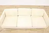 Midcentury Modern Vintage Danish Sofa or Couch, Teak Base (4)