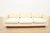 Midcentury Modern Vintage Danish Sofa or Couch, Teak Base (5)