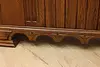 Renaissance Vintage Oak TV, Hall Console Back Bar Sideboard (19)