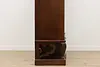 English Victorian Antique Mahogany Triple Wardrobe Armoire (15)