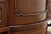 English Victorian Antique Mahogany Triple Wardrobe Armoire (18)