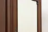 English Victorian Antique Mahogany Triple Wardrobe Armoire (20)