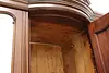 English Victorian Antique Mahogany Triple Wardrobe Armoire (23)