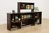 Midcentury Modern Vintage Bookcase, TV Console or Bar, Reens (4)