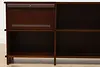 Midcentury Modern Vintage Bookcase, TV Console or Bar, Reens (9)