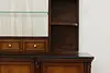 Traditional Rosewood & Burl Front & Back Bar Set Granite Top (13)