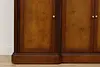 Traditional Rosewood & Burl Front & Back Bar Set Granite Top (14)