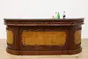 Traditional Rosewood & Burl Front & Back Bar Set Granite Top (26)