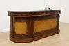 Traditional Rosewood & Burl Front & Back Bar Set Granite Top (27)