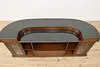 Traditional Rosewood & Burl Front & Back Bar Set Granite Top (32)