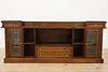 Traditional Rosewood & Burl Front & Back Bar Set Granite Top (33)