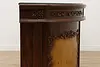 Traditional Rosewood & Burl Front & Back Bar Set Granite Top (37)