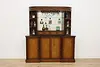 Traditional Rosewood & Burl Front & Back Bar Set Granite Top (4)