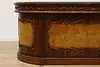 Traditional Rosewood & Burl Front & Back Bar Set Granite Top (41)