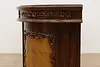 Traditional Rosewood & Burl Front & Back Bar Set Granite Top (44)