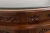 Traditional Rosewood & Burl Front & Back Bar Set Granite Top (49)