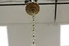 Gold Plated Brass & Prism 5 Candle Vintage Chandelier (8)